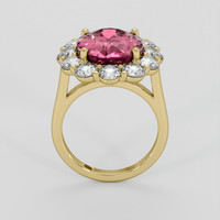 4.56 Ct. Pink Tourmaline Ring, 18K Yellow Gold 3