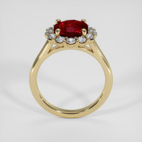 2.48 Ct. Red Garnet Ring, 18K Yellow Gold 3