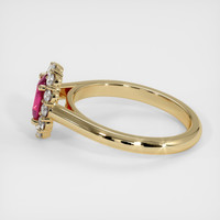 0.85 Ct. Ruby Ring, 18K Yellow Gold 4