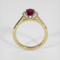 0.89 Ct. Ruby Ring, 18K Yellow Gold 3