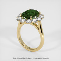 5.21 Ct. Sapphire Ring, 18K Yellow Gold 2