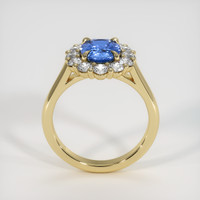 1.24 Ct. Blue Sapphire Ring, 18K Yellow Gold 3