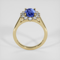 3.56 Ct. Blue Sapphire Ring, 18K Yellow Gold 3