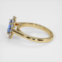 1.22 Ct. Blue Sapphire Ring, 18K Yellow Gold 4