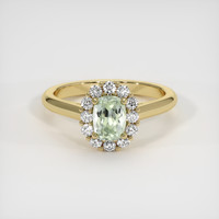 0.80 Ct. Sapphire Ring, 18K Yellow Gold 1