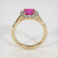 2.09 Ct. Pinkish Purple Sapphire Ring, 18K Yellow Gold 3