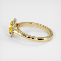 0.79 Ct. Yellow Sapphire Ring, 18K Yellow Gold 4