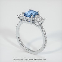 1.21 Ct. Sapphire Ring, Platinum 950 2