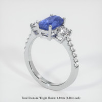 3.00 Ct. Sapphire Ring, Platinum 950 2