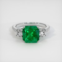 2.81 Ct. Emerald Ring, Platinum 950 1