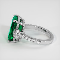 5.66 Ct. Emerald Ring, Platinum 950 4