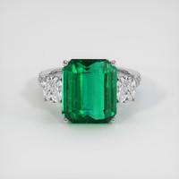 6.78 Ct. Emerald Ring, Platinum 950 1