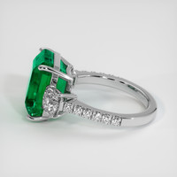 6.78 Ct. Emerald Ring, Platinum 950 4