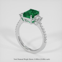 2.58 Ct. Emerald Ring, Platinum 950 2