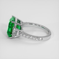 6.54 Ct. Emerald Ring, Platinum 950 4