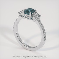 1.13 Ct. Gemstone Ring, Platinum 950 2