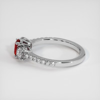 0.63 Ct. Ruby Ring, Platinum 950 4