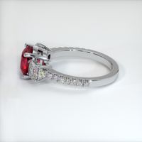 2.17 Ct. Ruby Ring, Platinum 950 4