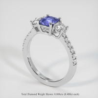 1.20 Ct. Bluish Purple Sapphire Ring, Platinum 950 2
