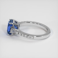 3.11 Ct. Blue Sapphire Ring, Platinum 950 4
