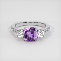 2.06 Ct. Purple Sapphire Ring, Platinum 950 1
