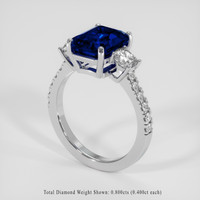 4.03 Ct. Blue Sapphire Ring, Platinum 950 2