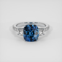 4.62 Ct. Blue Sapphire Ring, Platinum 950 1
