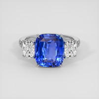 5.65 Ct. Blue Sapphire Ring, Platinum 950 1