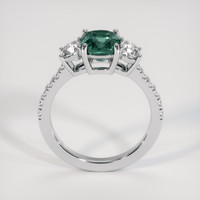 2.02 Ct. Greenish Blue Sapphire Ring, Platinum 950 3