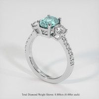 1.74 Ct. Sapphire Ring, Platinum 950 2