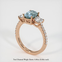1.88 Ct. Sapphire Ring, 14K Rose Gold 2