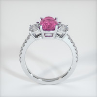 1.80 Ct. Pink Sapphire Ring, 10K White Gold 3