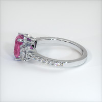 1.80 Ct. Pink Sapphire Ring, 10K White Gold 4
