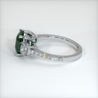 2.22 Ct. Green Sapphire Ring, 10K White Gold 4