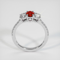 0.63 Ct. Ruby Ring, 14K White Gold 3