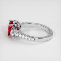 2.08 Ct. Ruby Ring, 14K White Gold 4