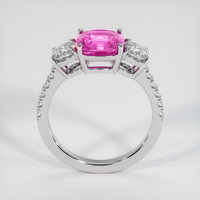 3.58 Ct. Pink Sapphire Ring, 14K White Gold 3