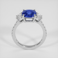 3.48 Ct. Blue Sapphire Ring, 14K White Gold 3