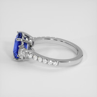 3.48 Ct. Blue Sapphire Ring, 14K White Gold 4