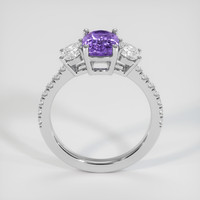 1.76 Ct. Purple Sapphire Ring, 14K White Gold 3