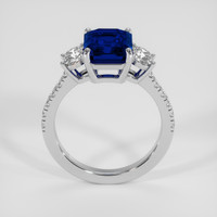 4.03 Ct. Blue Sapphire Ring, 14K White Gold 3