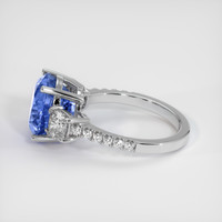 7.10 Ct. Sapphire Ring, 14K White Gold 4