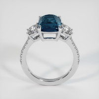 4.65 Ct. Greenish Blue Sapphire Ring, 14K White Gold 3