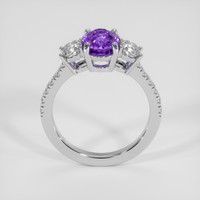 2.13 Ct. Purple Sapphire Ring, 14K White Gold 3