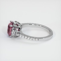 2.12 Ct. Purplish Pink Sapphire Ring, 14K White Gold 4