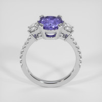 2.90 Ct. Purplish Blue Sapphire Ring, 14K White Gold 3