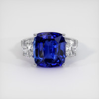 7.64 Ct. Sapphire Ring, 18K White Gold 1