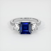 2.19 Ct. Sapphire Ring, 18K White Gold 1