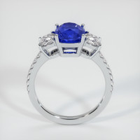 2.21 Ct. Blue Sapphire Ring, 18K White Gold 3