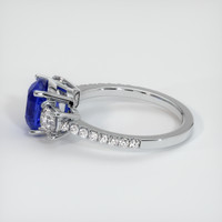 2.21 Ct. Blue Sapphire Ring, 18K White Gold 4